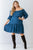 Plus Combo Printed Textured Ruffle Flare Hem Mini Dress